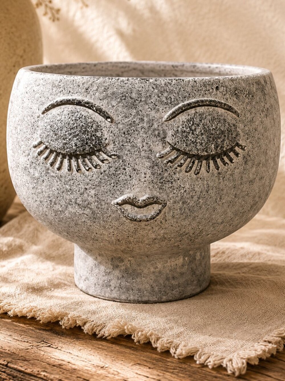 NWT Face Head Succulent Planter Indoor Outdoor Garden